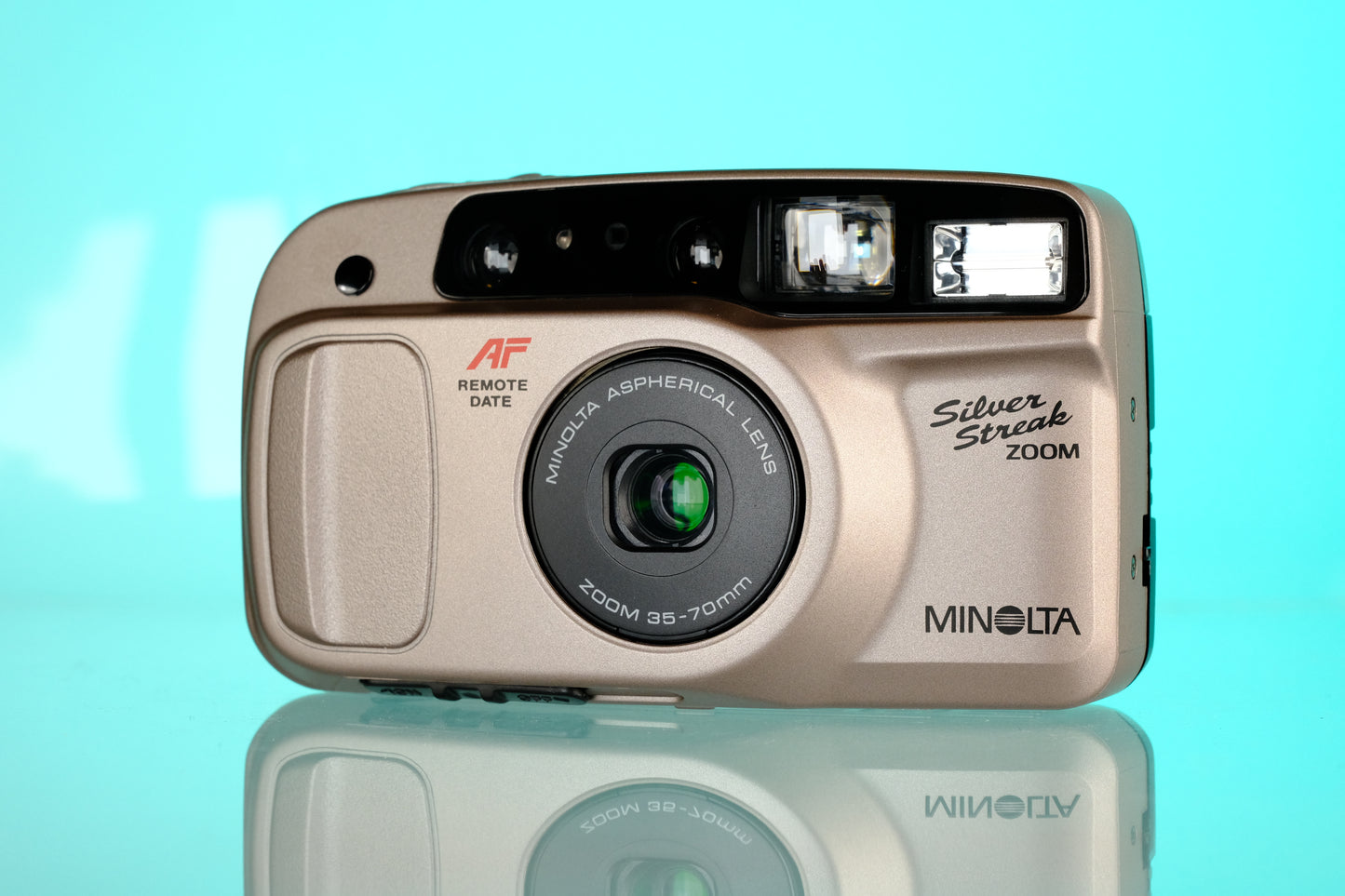 Minolta Freedom Silver Streak Zoom 35mm Point and Shoot Film Camera