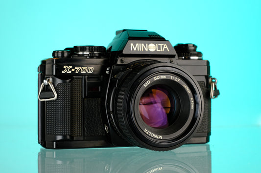Minolta X-700 35mm SLR Film Camera + 50mm f/1.7