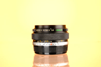 Olympus Auto-W 28mm F/2.8 OM-Mount Lens