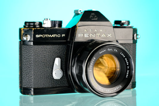 Pentax Spotmatic SPF 35mm SLR Film Camera + 55mm f/2 Super Takumar Lens