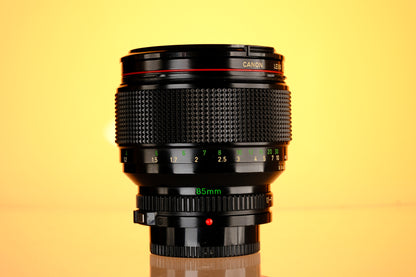 Canon 85mm f/1.2 L FD Lens