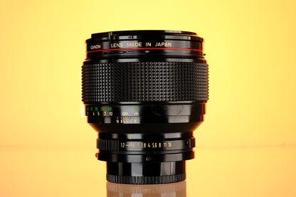 Canon 85mm f/1.2 L FD Lens