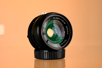 Vivitar 28mm f/2 Autowide Nikon F Mount Lens
