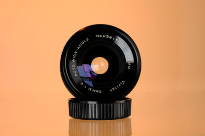 Vivitar 28mm f/2 Autowide Nikon F Mount Lens