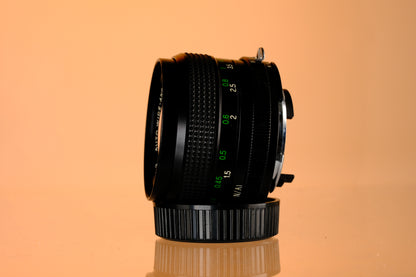 Vivitar 28mm f/2 Autowide Nikon F Mount Lens
