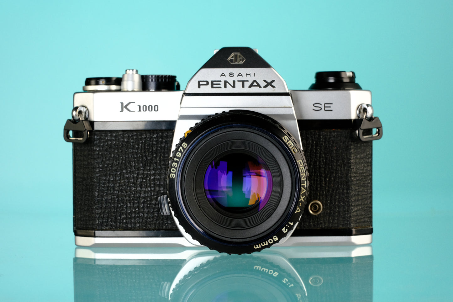 Pentax K1000 35mm SLR Film Camera + 50mm SMC Lens