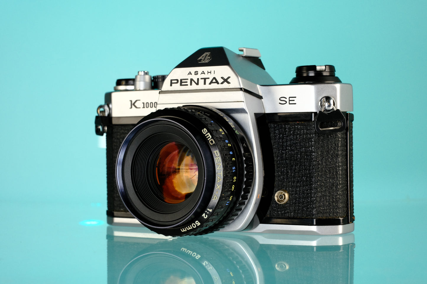 Pentax K1000 35mm SLR Film Camera + 50mm SMC Lens