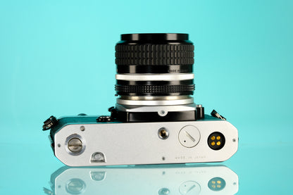 Nikon FM 35mm SLR Film Camera + Nikkor 35mm f/2.8 Ai Lens