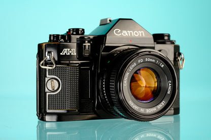 Canon A1 35mm SLR Film Camera + 50mm f/1.8 Lens