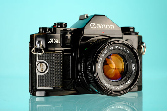Canon A1 35mm SLR Film Camera + 50mm f/1.8 Lens
