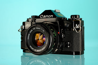 Canon A1 35mm SLR Film Camera + 50mm f/1.8 Lens