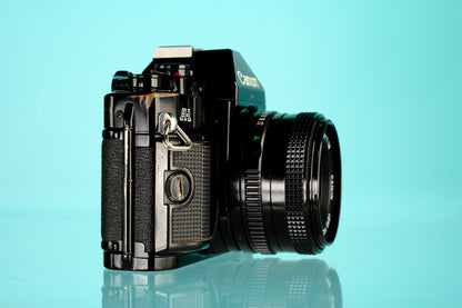 Canon A1 35mm SLR Film Camera + 50mm f/1.8 Lens