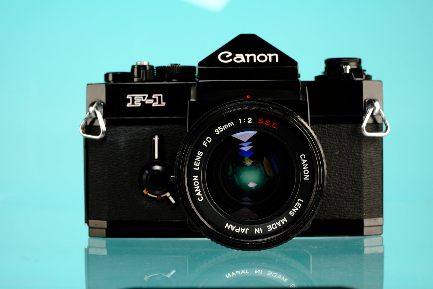 Canon F-1 35mm SLR Film Camera + 35mm f/2 SSC Lens