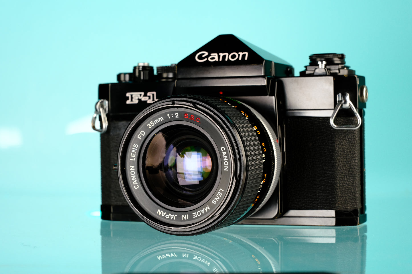 Canon F-1 35mm SLR Film Camera + 35mm f/2 SSC Lens