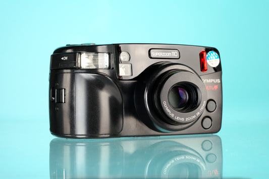 Olympus SuperZoom 110 35mm Point and Shoot Film Camera