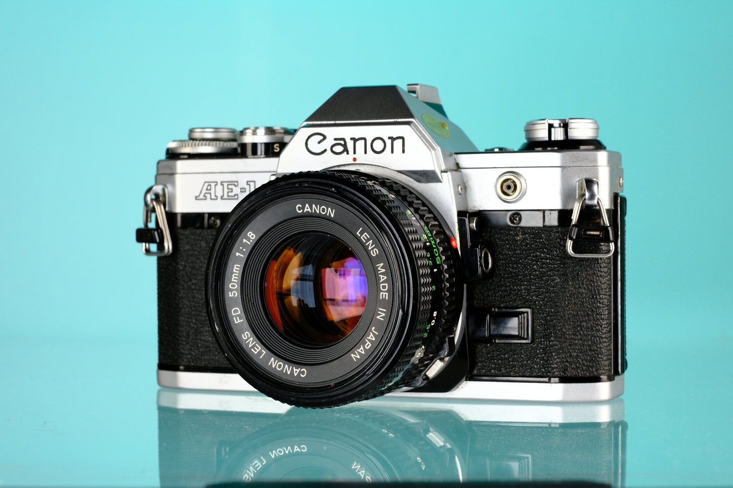 Canon AE-1 35mm SLR Film Camera + 50mm f/1.8 Lens
