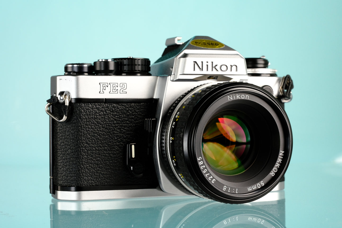 Nikon FE2 35mm SLR Film Camera + 50mm Nikkor f/1.8 Ai Lens