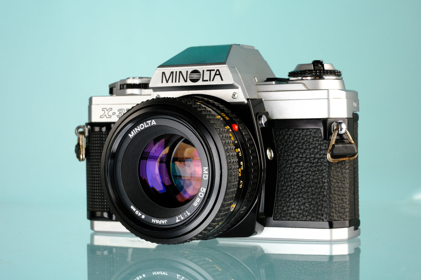 Minolta X-370 35mm SLR Film Camera + 50mm f/1.7 Lens
