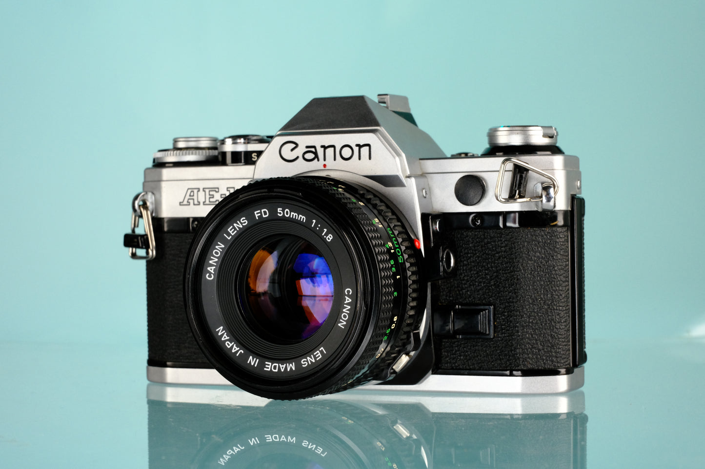 Canon AE-1 35mm SLR Film Camera + 50mm f/1.8 Lens