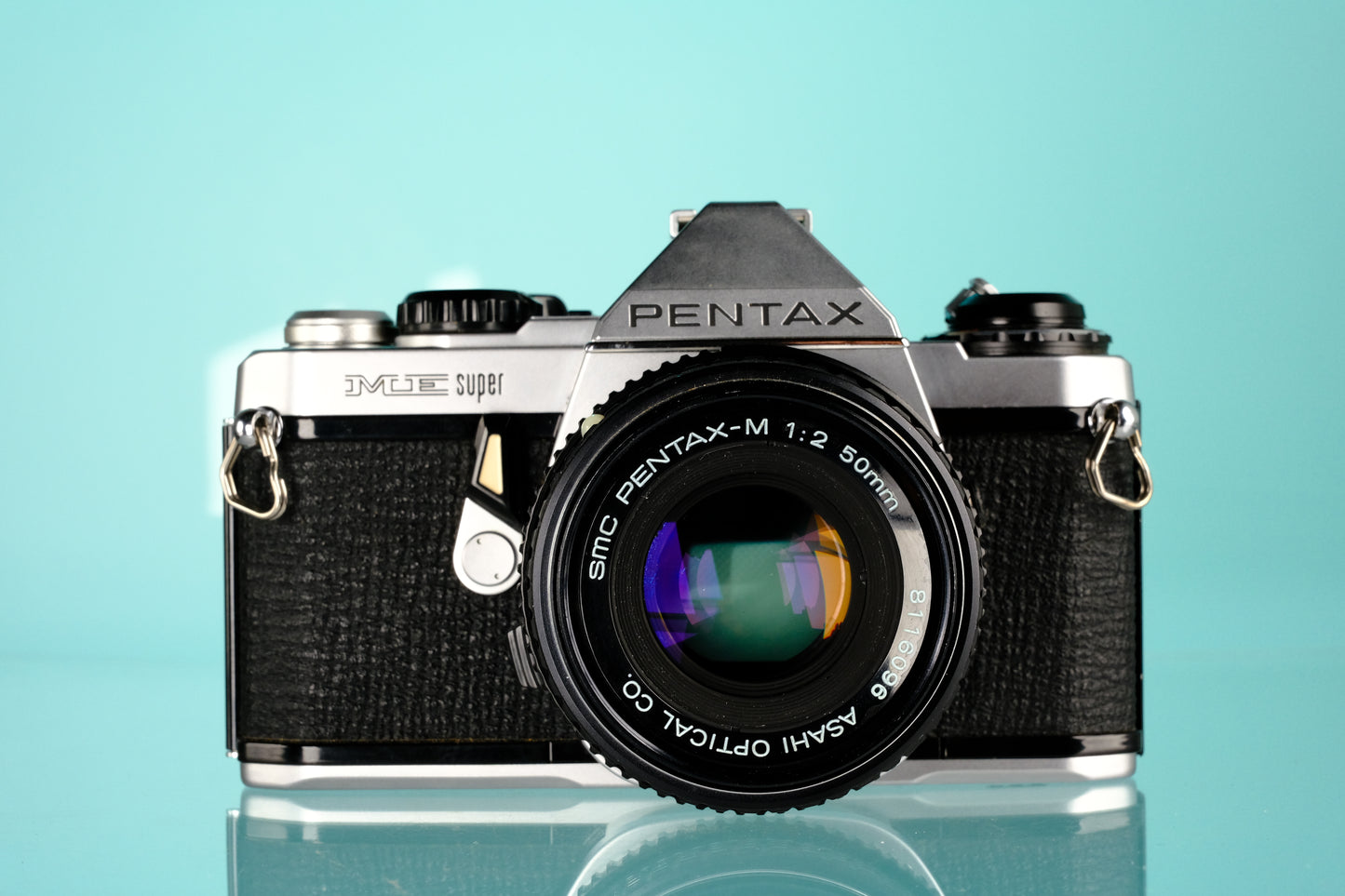 Pentax ME Super 35mm SLR Film Camera + Pentax-M 50mm f/2 Lens