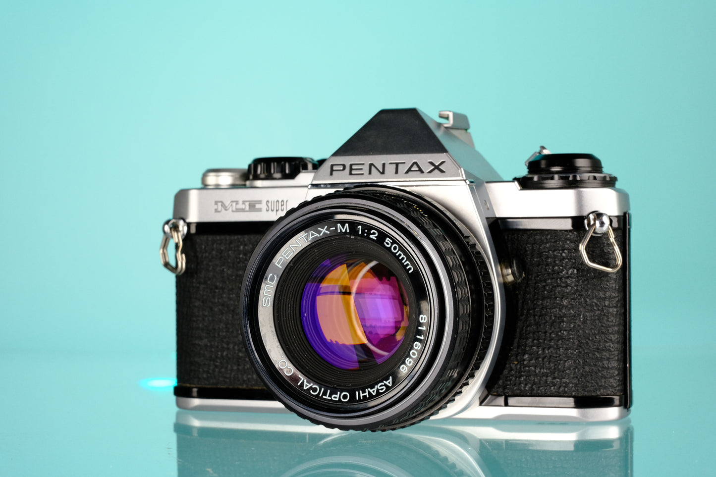 Pentax ME Super 35mm SLR Film Camera + Pentax-M 50mm f/2 Lens