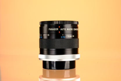 Panagor Auto Macro Converter 50mm 1:5 FD Mount