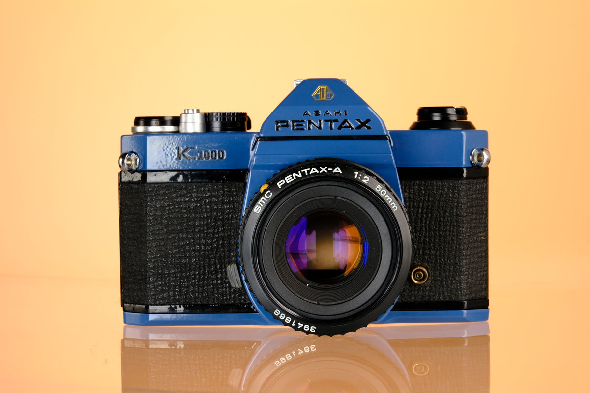 Pentax K1000 35mm SLR Film Camera + Pentax-A 50mm f/2 Lens