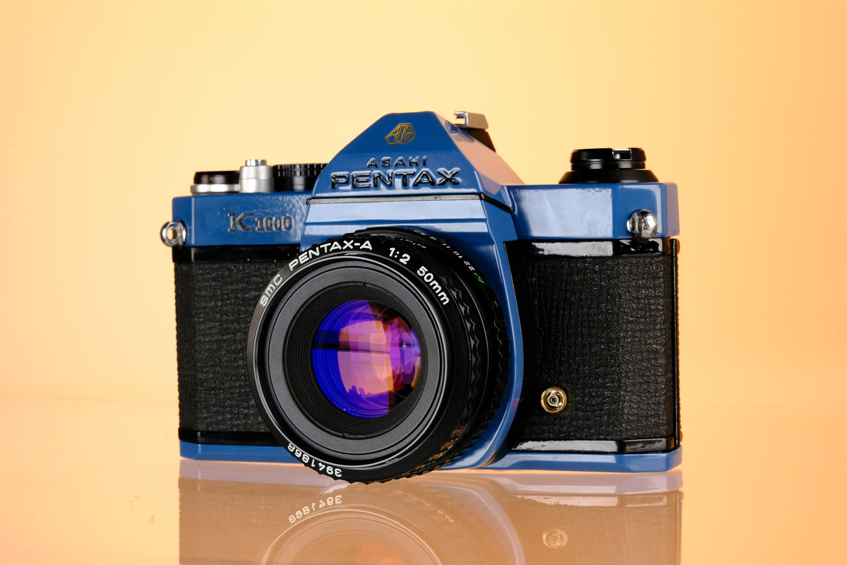 Pentax K1000 35mm SLR Film Camera + Pentax-A 50mm f/2 Lens