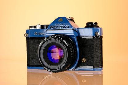 Pentax K1000 35mm SLR Film Camera + Pentax-A 50mm f/2 Lens