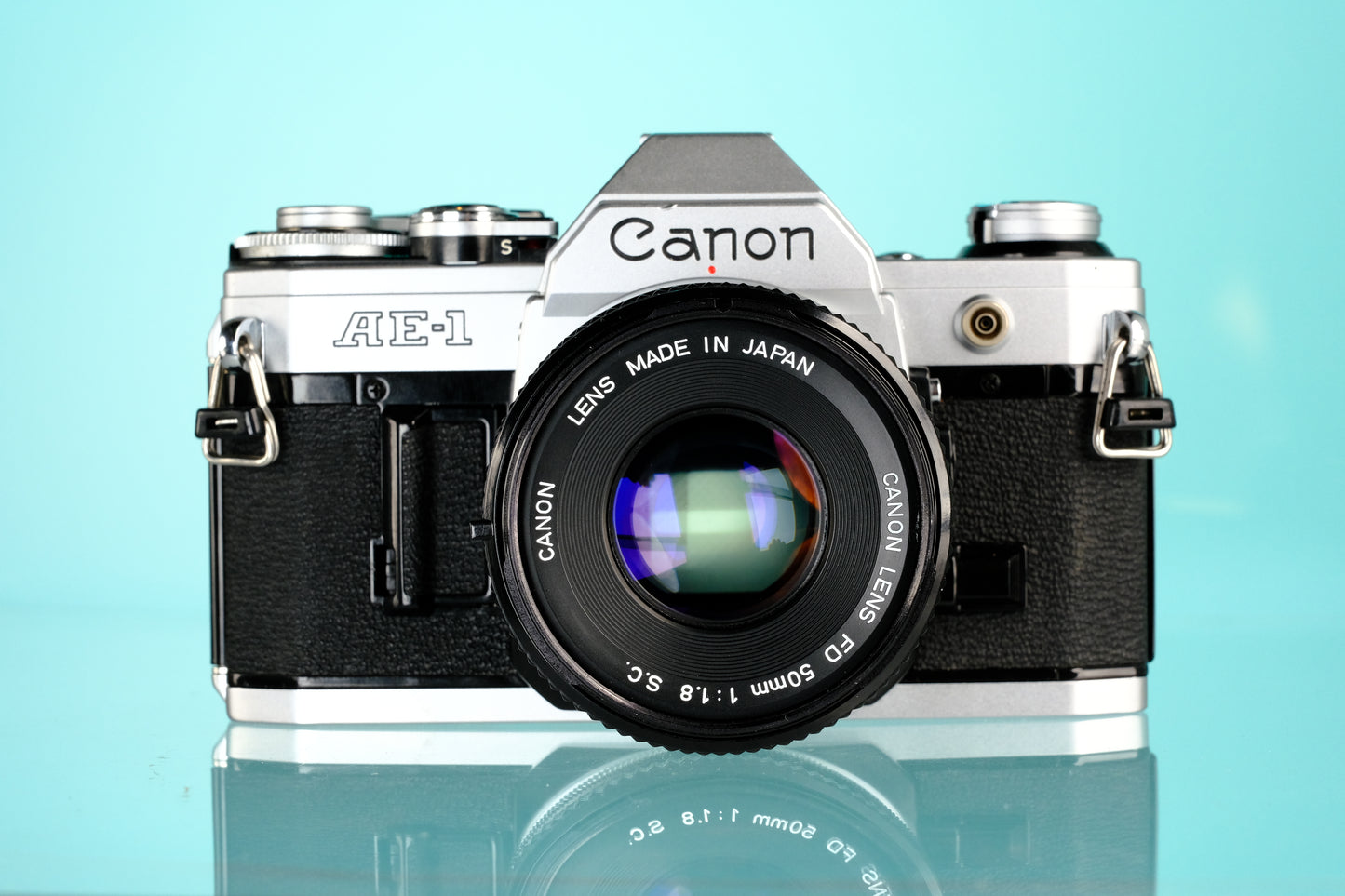 Canon AE-1 35mm SLR Film Camera + 50mm f/1.8 FD Lens