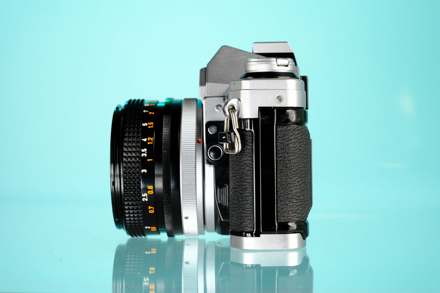 Canon AE-1 35mm SLR Film Camera + 50mm f/1.8 FD Lens