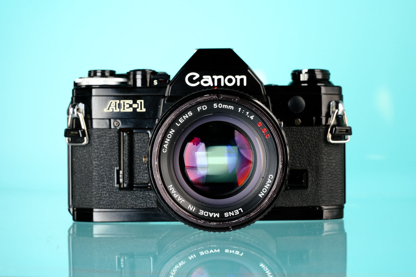 Canon AE-1 35mm SLR Film Camera + 50mm f/1.4 S.S.C Lens
