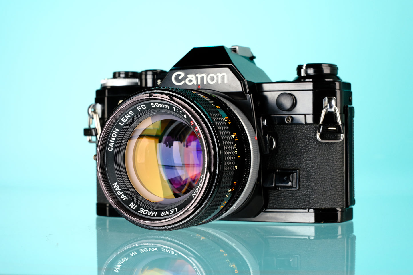 Canon AE-1 35mm SLR Film Camera + 50mm f/1.4 S.S.C Lens