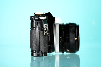Canon AE-1 35mm SLR Film Camera + 50mm f/1.4 S.S.C Lens