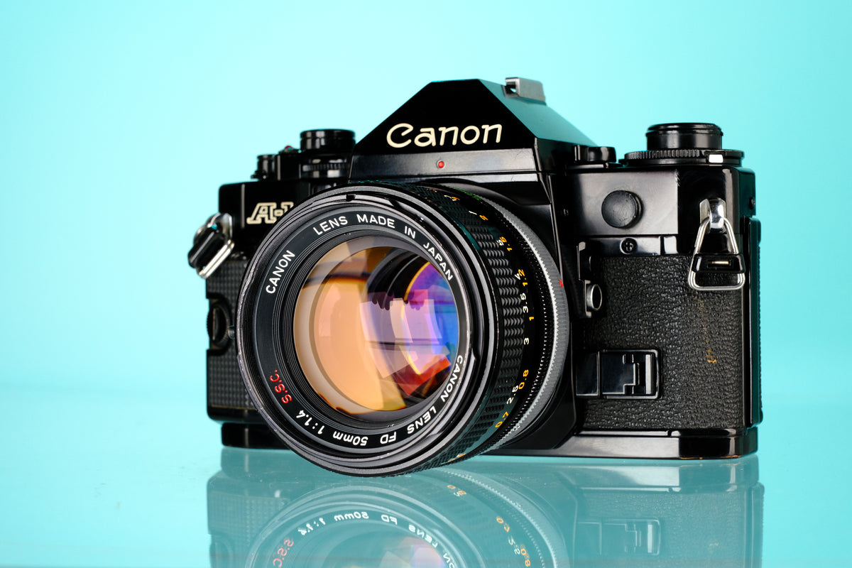 Canon A-1 35mm SLR Film Camera + 50mm f/1.4 S.S.C Lens