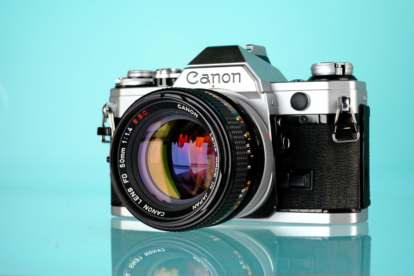Canon AE-1 35mm SLR Film Camera + 50mm f/1.4 S.S.C Lens