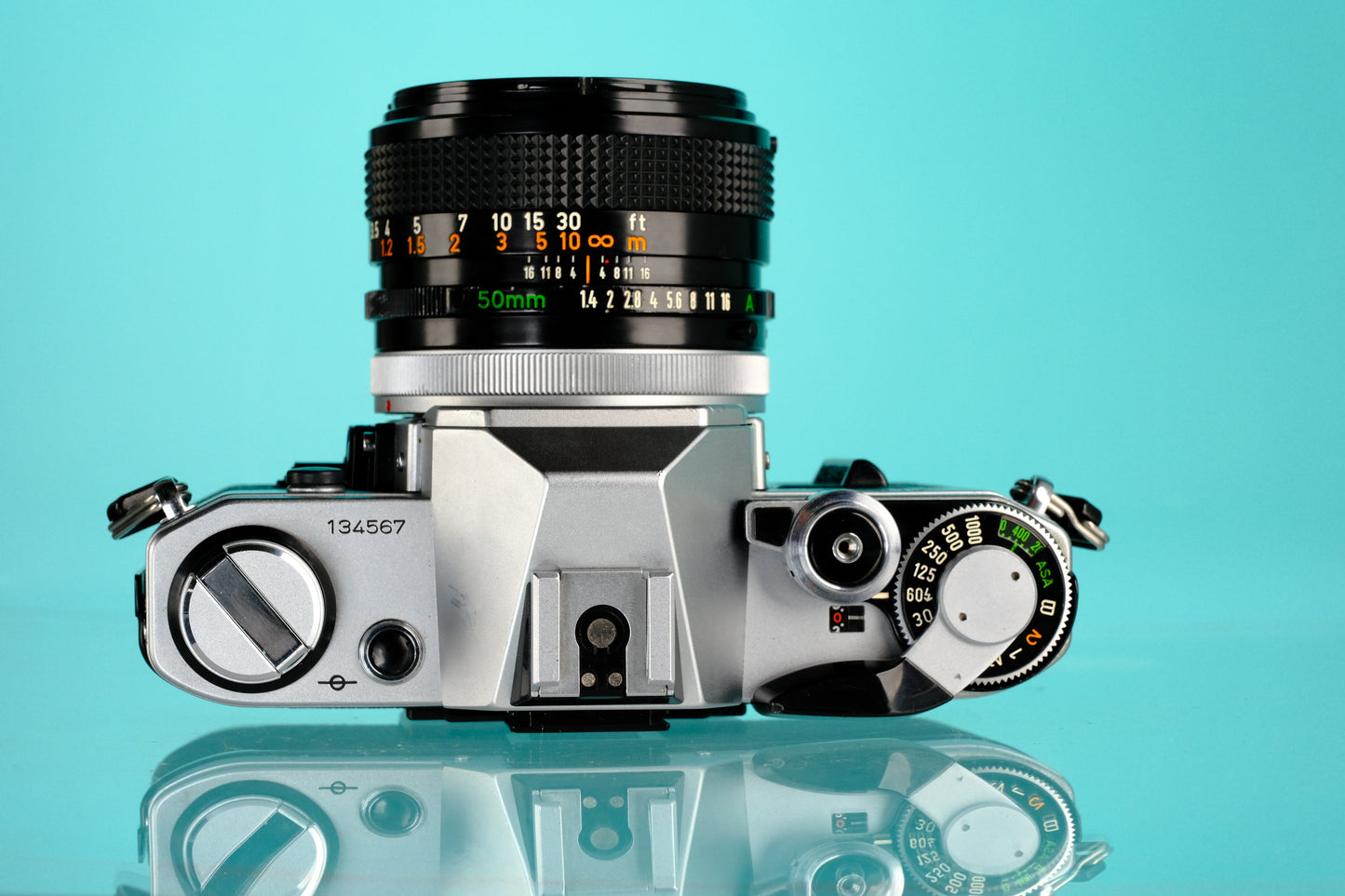 Canon AE-1 35mm SLR Film Camera + 50mm f/1.4 S.S.C Lens