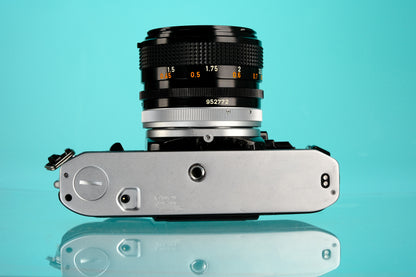 Canon AE-1 35mm SLR Film Camera + 50mm f/1.4 S.S.C Lens