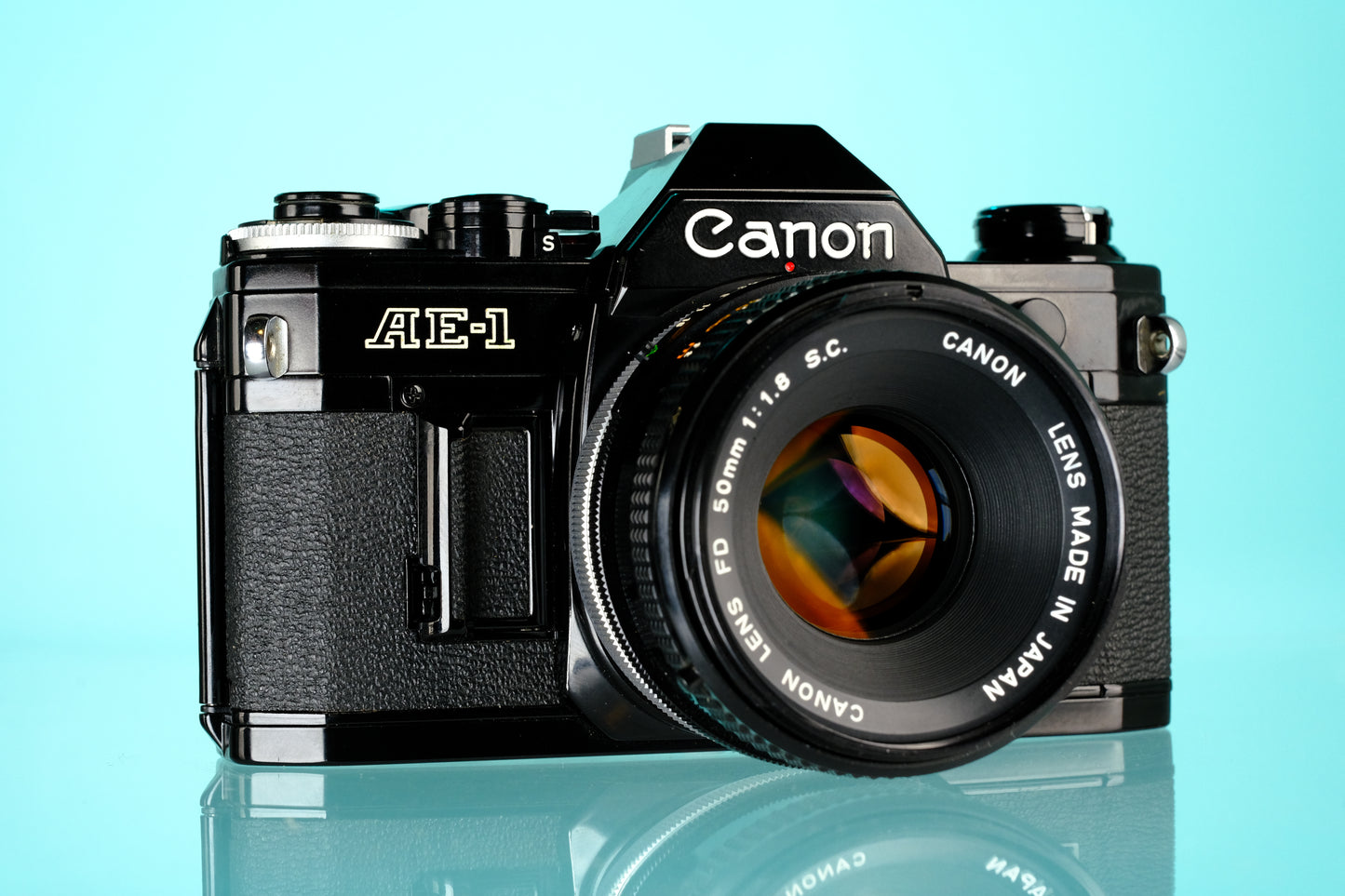 Canon AE-1 35mm SLR Film Camera + 50mm f/1.8 S.C FD Lens