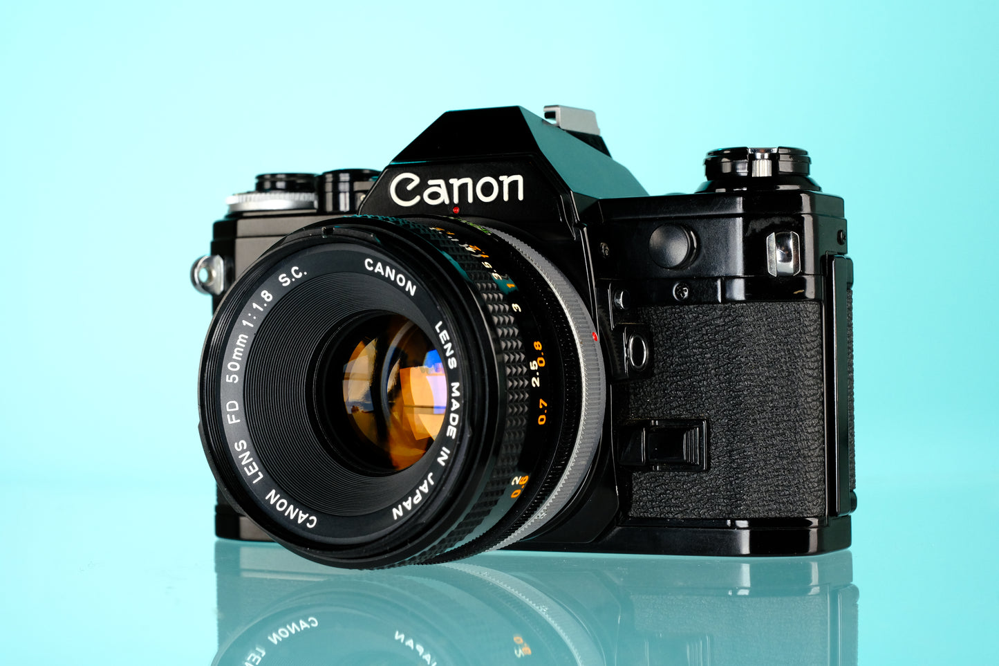 Canon AE-1 35mm SLR Film Camera + 50mm f/1.8 S.C FD Lens