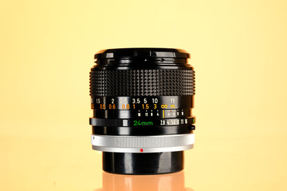 Canon 24mm f/2.8 S.S.C. FD Lens