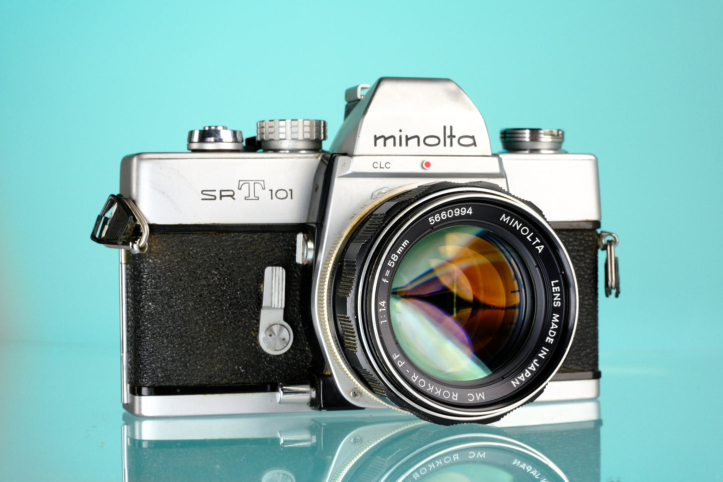 Minolta SRT101 35mm SLR + 50mm f/1.4 Rokkor PF Lens