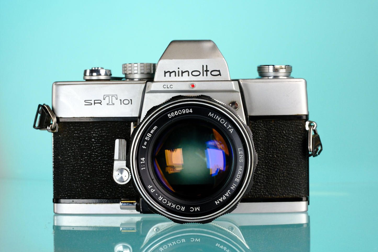 Minolta SRT101 35mm SLR + 50mm f/1.4 Rokkor PF Lens
