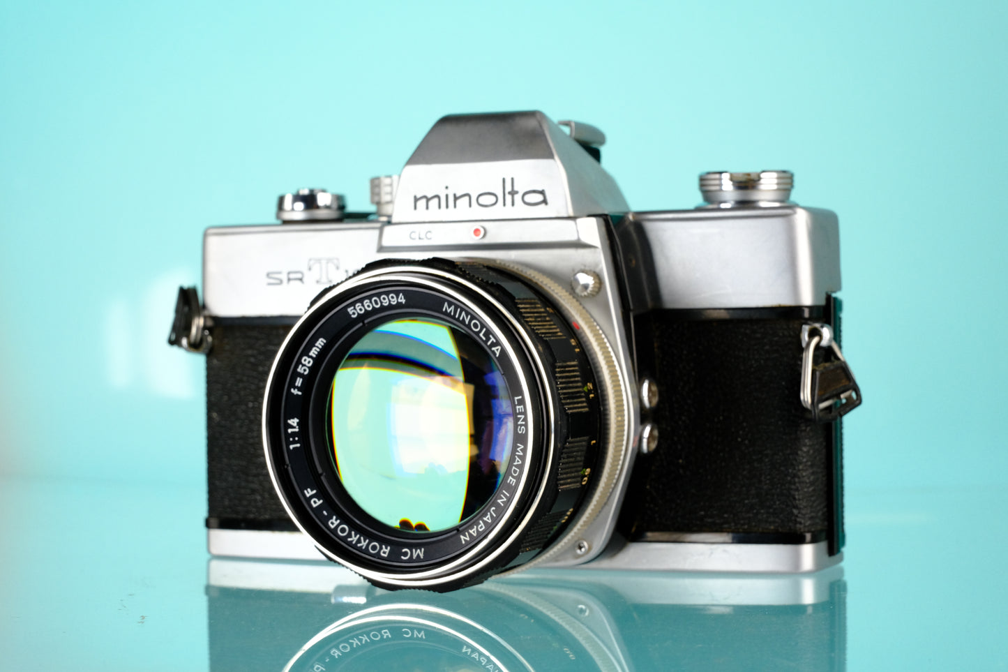 Minolta SRT101 35mm SLR + 50mm f/1.4 Rokkor PF Lens