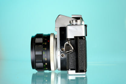 Minolta SRT101 35mm SLR + 50mm f/1.4 Rokkor PF Lens