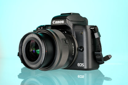 Canon EOS M50 MKII APSC Mirrorless Camera + EF-M 15-45mm f/3.5-6.3 Lens
