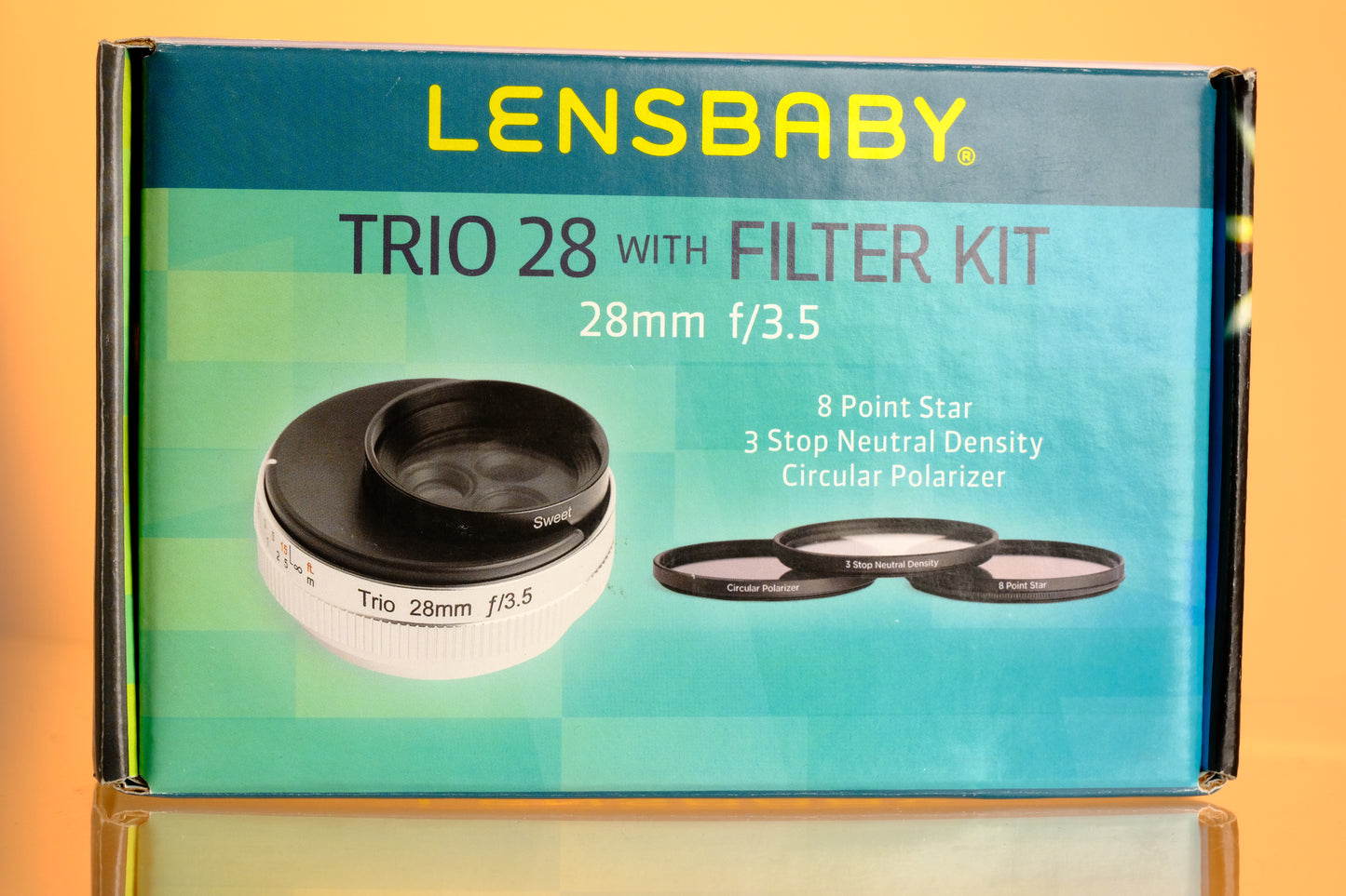 Lensbaby Trio 28mm f/2.8 Turret Lens w/ Filter Kit Fuji X Mount