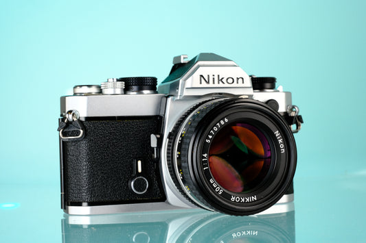 Nikon FM 35mm SLR Film Camera + Nikkor 50mm f/1.4 Ai-S Lens