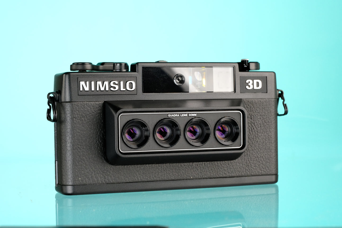 Nimslo 3D Quadra Lens 35mm Film Camera + Opti-Lite Nimslo Flash