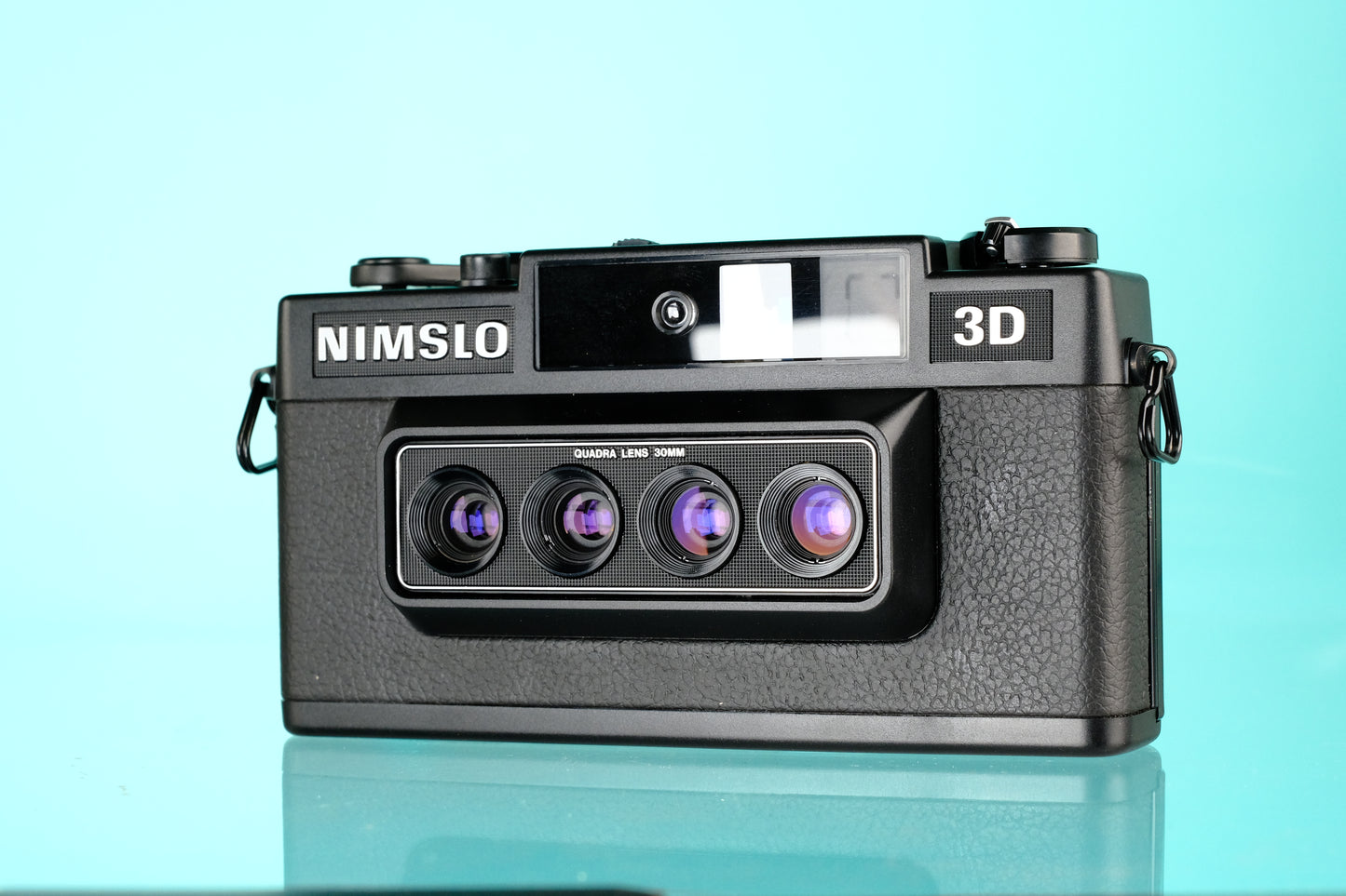 Nimslo 3D Quadra Lens 35mm Film Camera + Opti-Lite Nimslo Flash